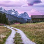 An image of a bavarian scenery with Alps